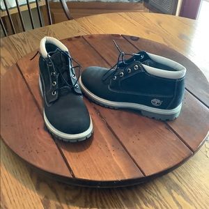 Blue timberland boots